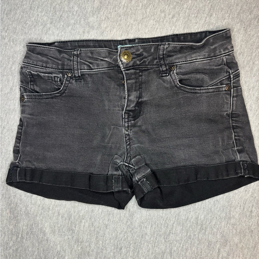 Women's Black Denim Shorts